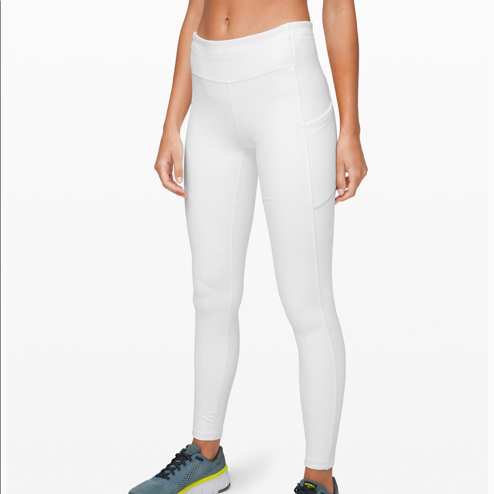 Lululemon Speed Up White Leggings